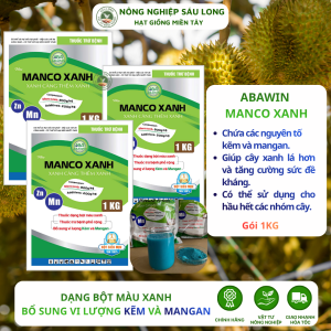 MANCOZEB XANH XANH CÀNG THÊM XANH | gói 1kg phòng ngừa nấm bệnh cây trồng