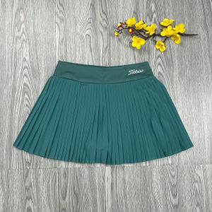Chân Váy Thể Thao Xếp Ly Nhỏ Titleist Vải Si Có Quần Bảo Hộ Chơi Pickleball Tennis Golf VTL05