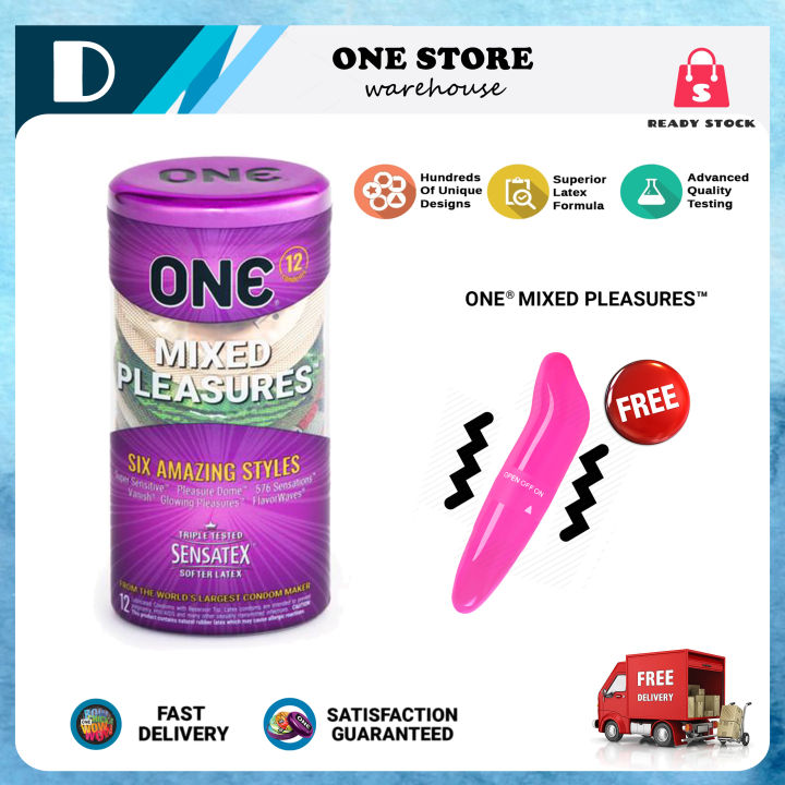 ONE Mixed Pleasure Condom love sex for men one box 12pcs (FREE DOLPHIN  VIBRATOR)) SEX TOY 12Pcs Lubricated Condoms Soft Latex Condoms Free Dolphin  Vibrator - Lazada | Lazada