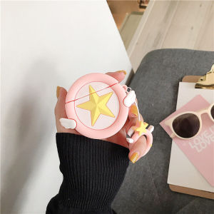 CrashStar 3D Cute Pink Silicone Soft Airpods Case For AirPods 1 2 3 Pro inPods i12 i7 Pro Wireless Bluetooth Headphones Accessories Casing For Air Pods Earphone Headset Protective Cover With Ring Shockproof Shell Top Sale