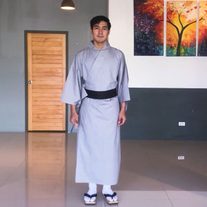 ชุดยูกาตะชาย ชุดกิโมโนผู้ชาย ชุดยูกาตะ ชุดญี่ปุ่นชาย ชุดประจำชาติญุี่ปุ่น ชุดซามูไรชาย Japanese kimono yukata for men