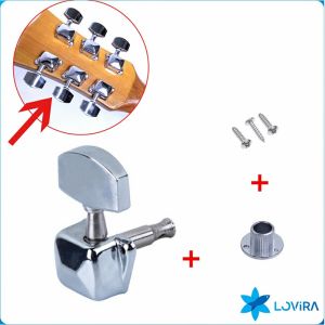 LoviRa Guitar String Tuning Pegs Metal Guitar String Button Guitar Knob