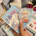 Jurnal Paket Diary 7in1 Motif CInnamoroll Cute Girl Boba Kelinci Panda - SWEET PASTEL PINK LIGHT BLUE - isi notebook notes washi tape stiker sticky notes journal tulisan lucu unik hadiah sovenir alat tulis anak kerja sekolah kantor. 