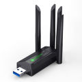 Driver-free USB wireless network card USB network card receiver WiFi adapter for laptops and desktops. 