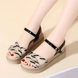 Womens Shoes Size 35-40 Summer Fashion Wedge Heel Thick Sole Heightening Sandals