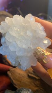 Hoa Đá Thạch Anh tán sắc lấp lắm tự nhiên sưu tầm năng lượng vũ trụ tặng đế 638