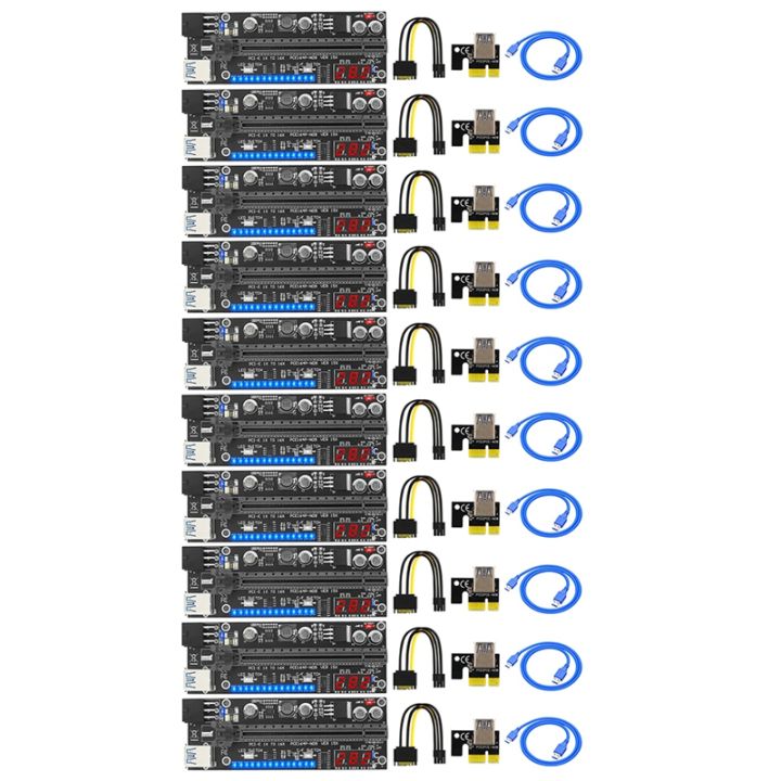 10PCS VER15X PCIE X1 to X16 PCI-E Riser Card VER 15X PCI Express 16X ...