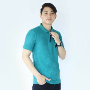 Kaospolos - Kaos polo shirt Zipper lengan pendek | kaos pria kerah polo Zipper size L -  XL - XXL