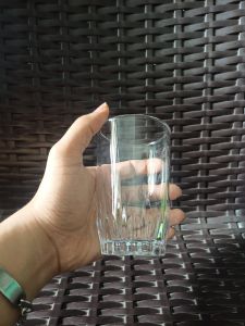 LG Y5551 265ML simple striped glass ice american coffee cup mocha latte cup ins style posing juice