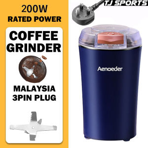 TJ SPORTS Electric Coffee Grinder Machine Superfine Grinding Coffee Beans Nuts Spice Sugar Grains Mill Grinder Malaysia 3 pin Plug