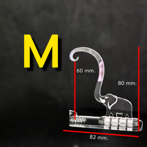 ซุ้มแขวนพระรูปช้าง แขวนเหรียญพระ ตั้งบนหิ้งพระ ตั้งหน้ารถ งานอะคริลิค