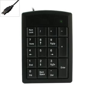 Multifunction Numerics Keyboards 18 Key USB PS2s Plugs Play Number Pad For Laptop Financial Calculations