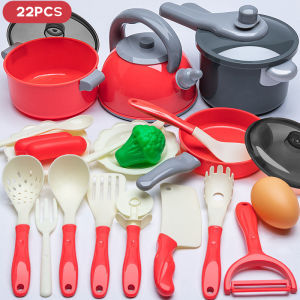 Kitchen Cooking Toy Play Set 22/26/59/69/81PCS Children Kitchen Toy High Quality Simulation Food Cookware Kids Pretend Play Kitchen Set Kids Gift