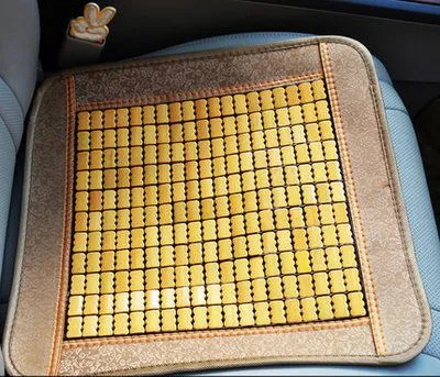 Car Office With Bamboo Sheet Small Square Cushion Non-Slip Seat Cushion
