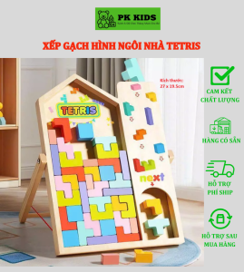 Đồ Chơi Bảng Xếp Hình Khối Xây Dựng Teris Hình Hươu Cao Cổ Giúp Bé Rèn Luyện Tư Duy Sáng Tạo