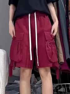 COD 2024 Seluar Pendek Pakaian Kerja Baru Seluar Lima Mata untuk Lelaki dan Wanita Pada Musim Panas Seluar Kasual Longgar Bera Pelbagai Poket  Sem