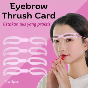 Cetakan Alis Eyebrow Isi 4 Model Eyebrow Ruler Card Set 4 Pcs Cetakan Alis Card Dengan Tali
