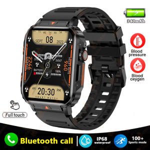 🎁 【Readystock】 + FREE Shipping 🎁 Military Outdoor GPS Sports Smart Watch Men 1.95 inch Heart Rate Blood Oxygen Bluetooth Call SmartWatches Mens For Android IOS