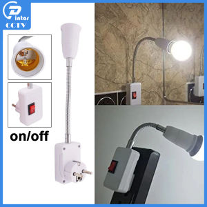 360° Flexible E27 Light Bulb Lampu base Holder With On/Off Switch socket Extension Converter Adapter