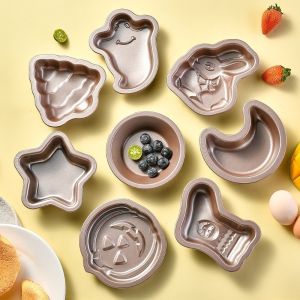 Christmas Cake Mold Biscuit Baking Pan Non Stick Pan Stainless Steel Christmas Tree Sock Baking Mold