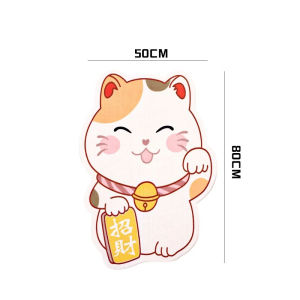 Cute Cartoon Cat Scratch Mat Wall Mounted Self-adhesive Felt Cat Scratch Pad Furniture Protector Cat Scratching Board Cat Supply