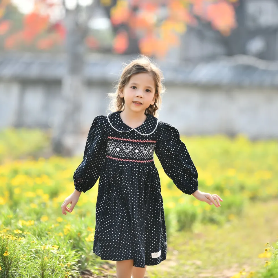 Set váy áo thu đông, váy nhung tăm hoạ tiết hoa nhí kèm áo tay bồng cực  xinh cho bé gái mẫu mới 2023 | Shopee Việt Nam