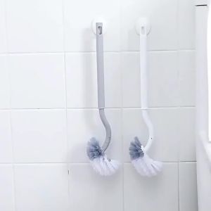 Long-Handle Toilet Brush Japanese Cornerless Household Soft Cleaning Long Handle Wall Hanging Bathroom Base Practical Household Accessory for Daily Use Simple Design for Everyday Home Tasks