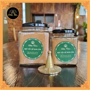 Bột tẩy uế thảo mộc thiên nhiên xông nhà trừ tà khí chiêu tài - lau dọn ban thờ ban thần tài tượng phật đồ thờ cúng phong thủy shop Diệu Tâm