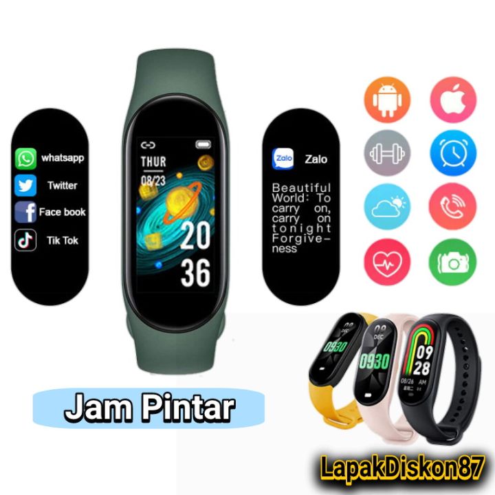 Heart Rate M5 Smartwatch Jam Tangan Pria Wanita Smartwatch M5 M6