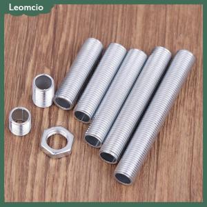 [Leomcio] 10ชิ้นโคมไฟ M10หลอดโลหะกลวงเกลียวสกรูน็อตหมวกโคมไฟชุบสังกะสีเชื่อมต่อก้านฐานคงที่