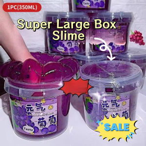 Super Large Box Slime Ornament Non-Sti Hand Str Relief Bubble Glue Child Favorite Soft Creative Large Bucket Desktop Decoration