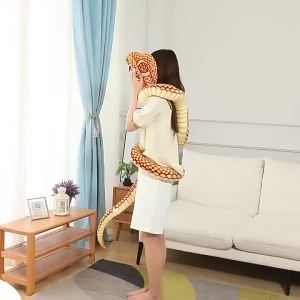 Cute Imitation Cobra Snake Stuffed Toy Children Plush ToyNMLK