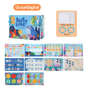 Sweetybayibayi Baby Busy Book 3D Sensory Quiet Cloth Book For Baby Early Learning Sensory Soft Book