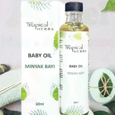 Ready stock Tropical Herbs Baby Oil (60ml)