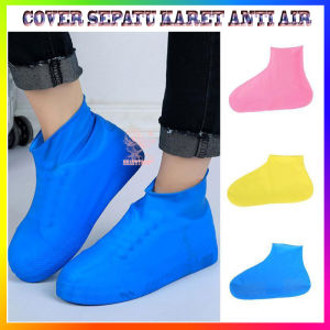 Beauty - Cover Shoes Jas Pelapis Sepatu Karet Anti Air Hujan Waterproof Tinggi diatas mata kaki / Cover Sepatu Sarung Karet Silicon Elastis Anti Air (SEPASANG)