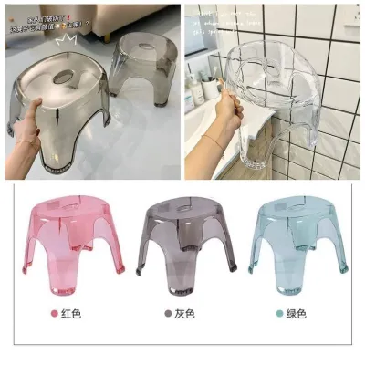 Ghế ngồi nhựa chống trượt trong suốt cao 21cm🍀FREESHIP🍀Ghế đẩu nhựa chống trượt chất liệu nhựa Acrylic trong suốt