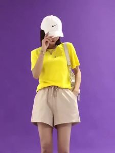 Women Linen Cotton Casual Shorts Elastic Waist Drawstring Loose Wide Leg Summer Home Outdoor Short Pants