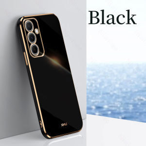 Cho Samsung Galaxy M15 5G thời trang cạnh mạ vỏ điện thoại cho phụ nữ chống mùa thu mềm vỏ lưng bảo vệ chống sốc nz40