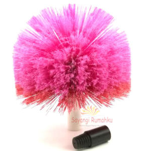 Cleaning Cobweb Brush/Cobweb Duster/Ceiling Round Brush Head/Spider Web Duster(Head Only Kepala Sahaja)/Penyapu Sawang Bulat Brus/Cobweb Brush Berus Sawang Desaku Use For Cleaning/Sapu Sawang Bulat/Twist-On Cobweb Duster(Soft Bristles)For Indoor&Outdoor