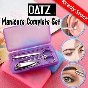 [Datz] 4 in 1 Stainless Steel Mini Manicure Set Nail Clipper Set Nail Beauty Tools 美甲工具 Pemotong Kuku - MU41