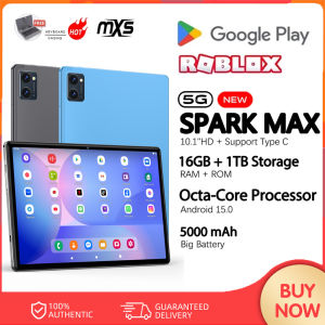 SPARK MAX 10.1Inch Android tablet 16GB RAM + 1TB ROM 5G Wifi 100% Brand New 2026 Legit Gaming Tablet