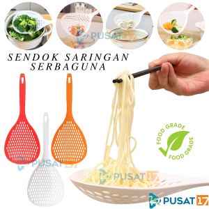 SENDOK SARINGAN JUMBO SERBAGUNA / SENDOK SPAGETTI MIE / SENDOK TIRIS DAPUR SENDOK / SARINGAN DAPUR