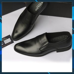 Giày Tây Nam Da Mềm ( SHALE ) - Đế Cao Su Mềm Mã CS06-2PVC Bảo Hành 1 Năm Về Da + Đế