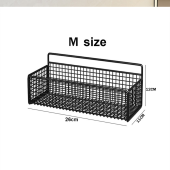 Multifunction Kitchen Wall Mounted Rack Organizer Storage Basket Hanging Shelf Bathroom Stainless Organizer