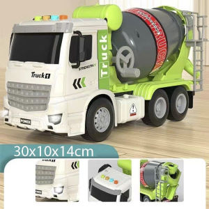 Xe trộn bê tông đồ chơi JB11 mới nhất 2023 (tặng kèm pin + hạt đậu)