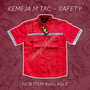 Kemeja Safety M-TAC Lengan Pendek / Kemeja Mtac Lengan PDK / Kemeja Safety Pendek Premium / Kemeja Safety Murah Bandung