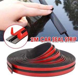 Car Window Seal Strip Car Stickers T-Type Seal Sunroof Water Leakage Sound Insulation Rubber Strip