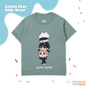 ASTONSTAR - FASHION ANAK BERWARNA//T-SHIRT LEBARAN JUJUTSU KAISEN TERMURAH //BAJU ANAK BAHAN COTTON COMBAD 30S//ATASAN ANAK LUCU 1-8 TAHUN