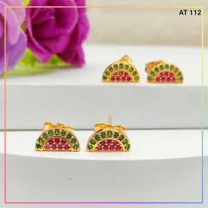Anting xuping anting dewasa wanita tusuk semangka cantik permata perhiasan lapis emas gold  AT 112