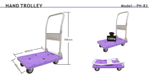 {SG Delivery} Hand Trolley Loading 100kg Foldable with Silent wheel Installed Trolley-SG Fast Delivery and Warranty